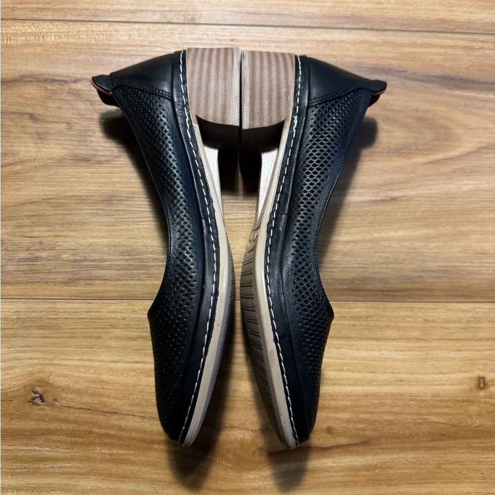 Spring Step Black Perforated Flats - Picture 3 of 10